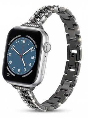 NEW Black Diamond Bling Luxury Apple Watch Band